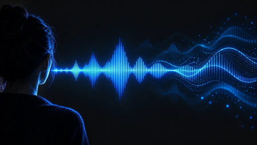 Ilustración de una forma de onda de audio sencilla